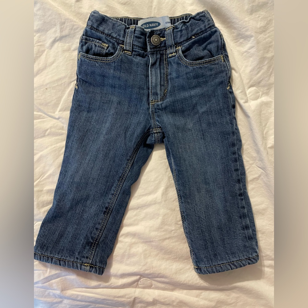 Old navy fleece lined jeans for baby boy 12-18months